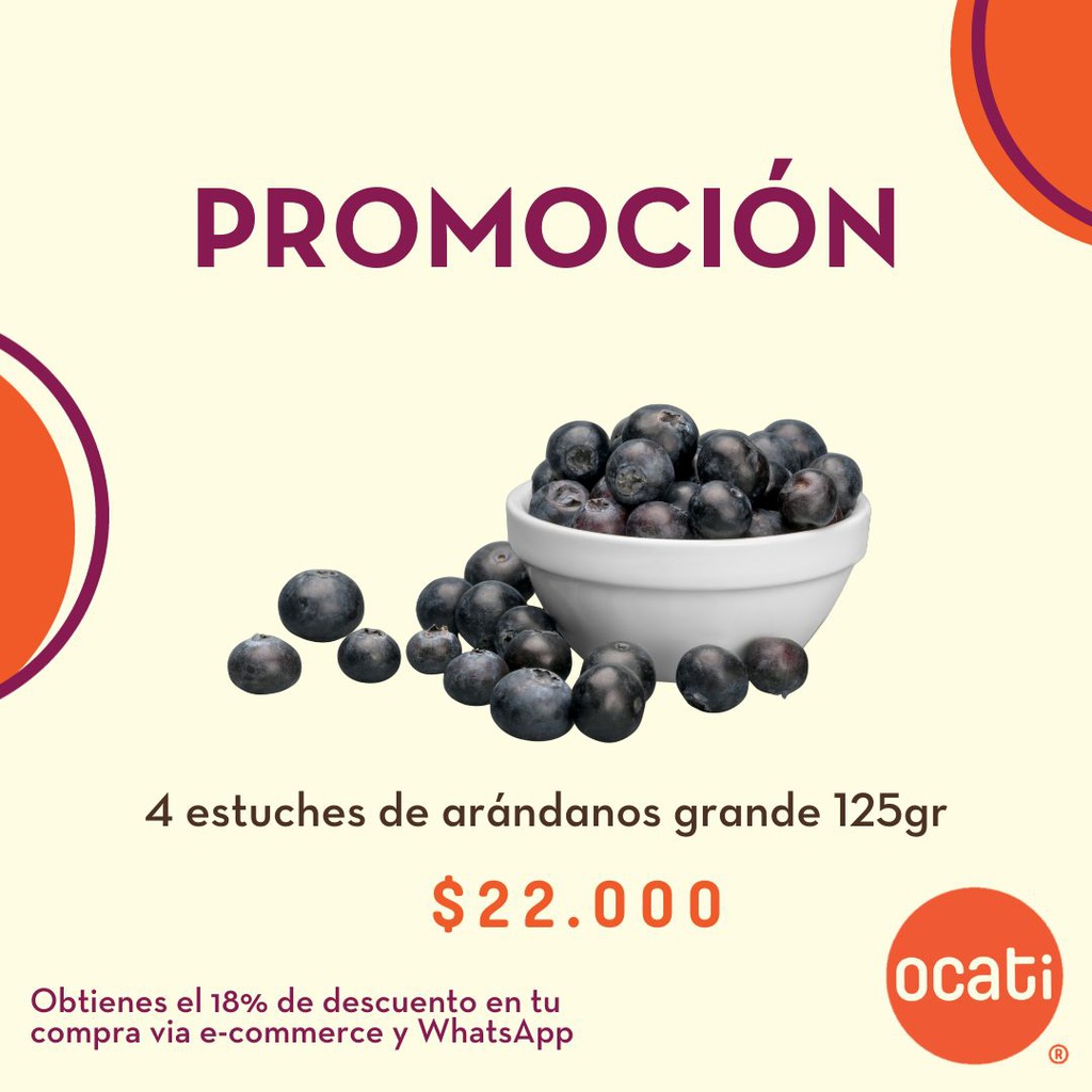 PROMOCION 4 ARANDANOS GRANDES